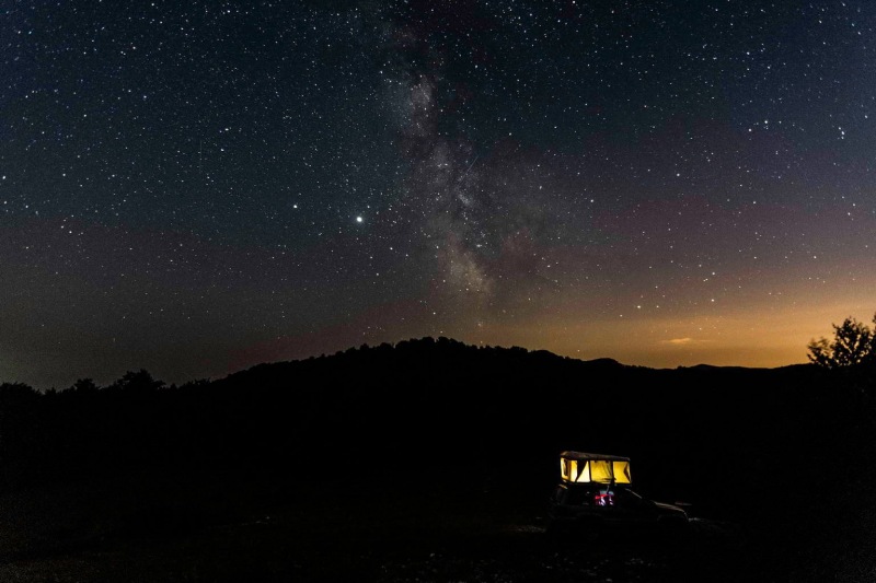 Night on Suva planina
