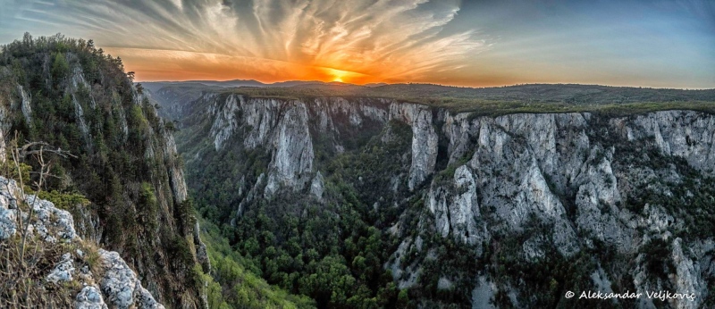 Sunset over Lazar's canyon