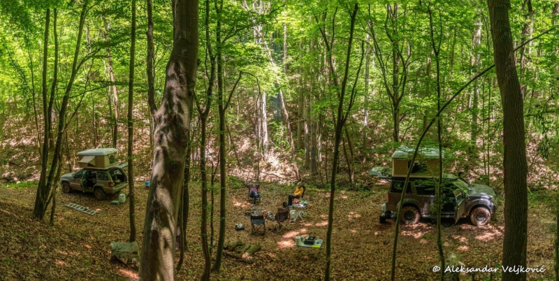 Camping in deep forest at Vrelska reka