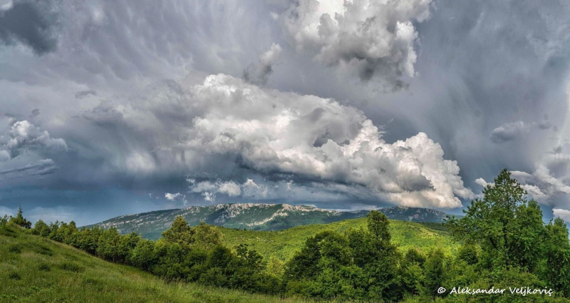Tupižnica mountain during a storm
