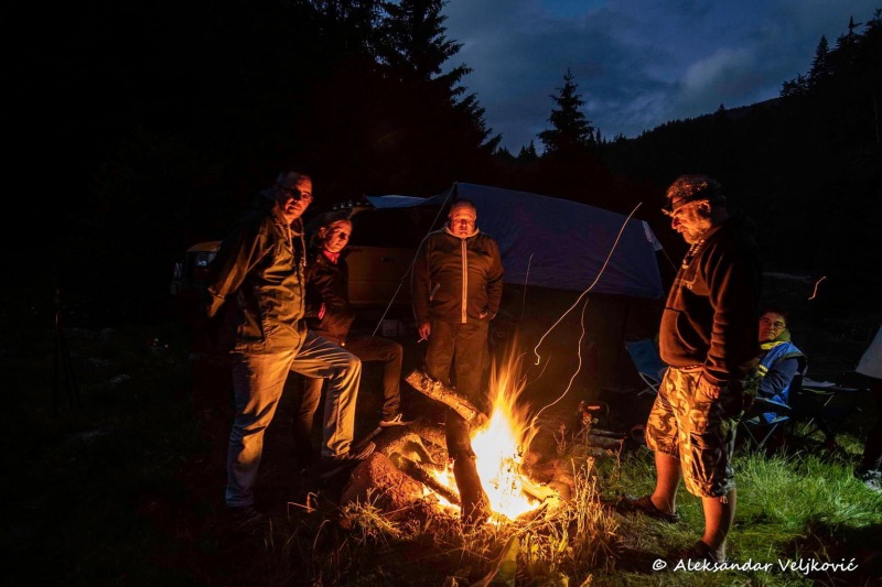 By the campfire in Arbinje