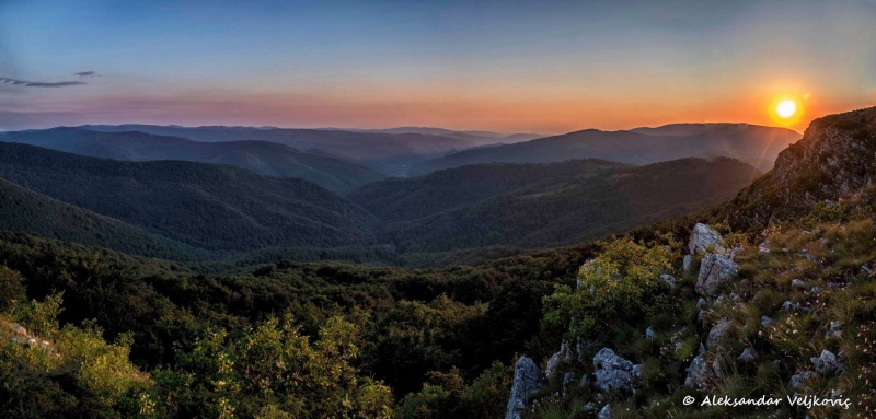 Sunset at Straža
